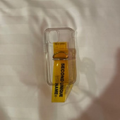 세컨드유니크네임(SECOND UNIQUE NAME) SUN CASE PVC CLAER YELLOW 후기