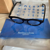 세미콜론 아이웨어(SEMICOLON EYEWEAR) 파르셀 블랙 아세테이트 Glasses 후기