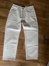 퍼스트플로어(FIRSTFLOOR) EASYGOING CROP PANTS (regular fit natural color cream jeans) 후기