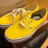 반스(VANS) 어센틱 - 옐로우:화이트 / VN0A2Z5IFSX1 후기