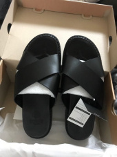 커스텀에이드(CUSTOMADE) 4cm 리얼 가죽 크로스 슬리퍼 샌들 럭스(CR0006) 후기