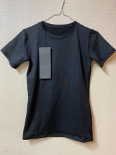 데비웨어(DEVIWEAR) 여성 요가복 DEVI-T0017-블랙 필라테스 티셔츠 반팔 라운드넥 후기