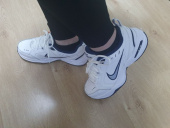 나이키(NIKE) 모나크 어글리슈즈 (화이트 실버) 후기