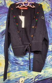 오아이오아이(OiOi) FLOWER POINT CARDIGAN_navy 후기