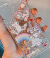 하이칙스(HIGH CHEEKS) Rainbow Thumper Glitter case 후기