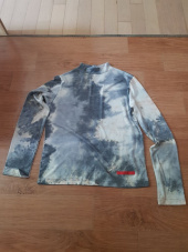 엔조 블루스(ENZO BLUES) TIE DYE MOCK NECK TOP (MINT) 후기
