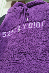 5252 바이 오아이오아이(5252BYOIOI) 5252 POCKET FUR HOODIE_purple 후기
