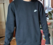 나이키(NIKE) 브러시트 클럽 맨투맨 블랙 후기