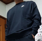 나이키(NIKE) 클럽 맨투맨 블랙 후기
