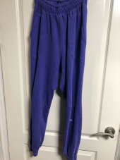 위빠남(OUI PANAME) LOGO GARMENT DYED JOGGER PANTS(INDIGO PURPLE) 후기