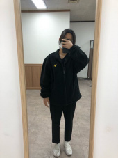 마크 곤잘레스(MARK GONZALES) 엔젤 플리스 집업 블랙 후기