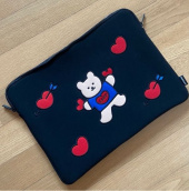 어프어프(EARPEARP) Bear heart-13inch notebook pouch(13인치 노트북 파우치) 후기