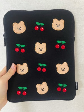어프어프(EARPEARP) Dot cherry bear(아이패드 파우치) 후기