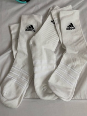 아디다스(ADIDAS) 쿠션 크루 삭스 3P - 화이트 / DZ9356 후기