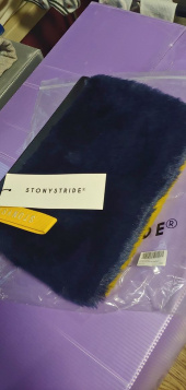 스토니 스트라이드(STONY STRIDE) 투톤 퍼 클러치 - yellow/navy 후기