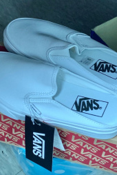 반스(VANS) 클래식 슬립온 뮬 - (캔버스)화이트 / VN0004KTL5R1 후기