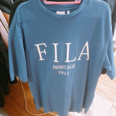 휠라(FILA) 헤리티지 세리프 로고 루즈핏 반팔티 (FE2RSC5303XBLK) 후기
