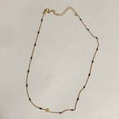 카인더베이비(KINDABABY) navy point flower choker 후기