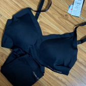 코데즈컴바인 이너웨어(CODES COMBINE INNERWEAR) 블랙 케미솔 프리컷 브라 팬티 세트 후기