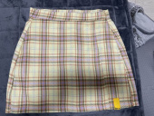 로맨틱크라운(ROMANTIC CROWN) TARTAN CHECK WRAP SKIRT_YELLOW 후기