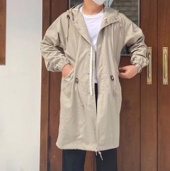 언아웃핏(AOTT) 유니섹스 오버핏 M-51 피쉬테일 파카 카키 후기
