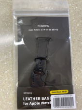 에가든(EGARDEN) 애플워치 가죽스트랩 44mm 블랙 SE/6/5/4/3/2/1 호환 후기