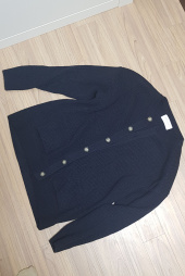 니티드(KNITTED) 안티필링 볼륨 와플 가디건 CHARCOAL 후기