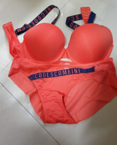 코데즈컴바인 이너웨어(CODES COMBINE INNERWEAR) 로고포인트 오렌지 브라팬티 세트 후기
