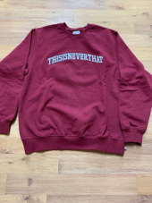 디스이즈네버댓(THISISNEVERTHAT) ARC-Logo Crewneck Burgundy 후기