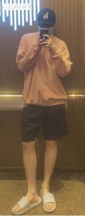 기프트오리지널(GIFTORIGINAL) (UNISEX) 파스텔 G 로고 맨투맨_피치코랄 후기