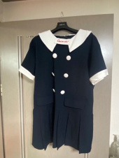 오아이오아이(OiOi) BIG COLLAR PLEATS ONEPIECE_navy 후기
