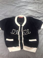 오아이오아이(OiOi) HEART LOGO KNIT CARDIGAN_navy 후기