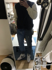 나이키(NIKE) 클래식 코르테즈 레더 스니커즈 운동화 화이트블랙 807471-101 후기