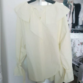 틸 아이 다이(TILL I DIE) Shirring pointed collar blouse in lemon 후기