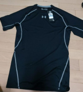 언더아머(UNDERARMOUR) 히트기어 컴프레션 기능성 반팔티 (블랙) 후기