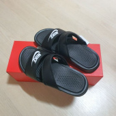 나이키(NIKE) 더블 스트랩 슬리퍼 (블랙) 후기