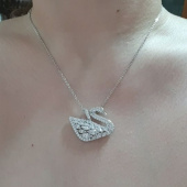 스와로브스키(SWAROVSKI) 5169080 SWAN LAKE 스완 로듐 플래팅 목걸이 후기