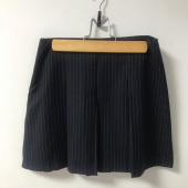 큐리티(CURETTY) C STRIPE BOX PLEATED SKIRT_NAVY 후기