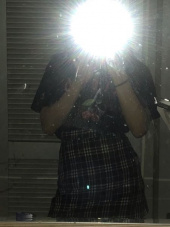 큐리티(CURETTY) C GLITTER CHECK MINI SKIRT_BLACK 후기