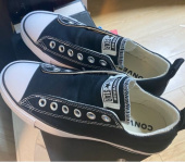 컨버스(CONVERSE) 척테일러 올스타 리프트 캔버스 슬립 블랙 563456C 후기