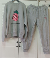 핑크파인애플(PINK PINEAPPLE) SIMPLE JOGGER PANTS_MELANGE GRAY 후기