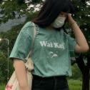 와이케이(WAIKEI) 로고 반팔티셔츠 타이다이 그린 후기