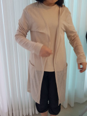 체이스컬트(CHASECULT) 여성 다이마루 긴기장 가디건-JBZG4341D0M 후기
