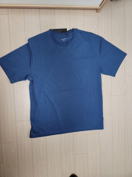 무신사 스탠다드(MUSINSA STANDARD) [쿨탠다드] 릴렉스 핏 크루 넥 반팔 티셔츠 [더스티 블루] 후기