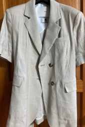 던스트(DUNST) HALF-SLEEVES BELTED WOOL-LINEN JACKET BEIGE UDJA0E211I2 후기