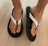 아디다스(ADIDAS) 컴포트 플립플랍 - 블랙:화이트 / EG2065 후기