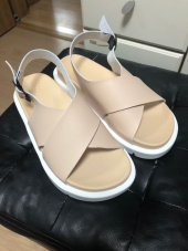 야세(YASE) 오피스 샌들 레더 아이보리 550 후기
