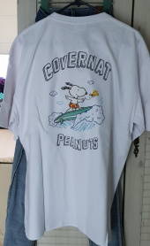 커버낫(COVERNAT) CXPEANUTS 70th SURFING SNOOPY TEE WHITE 후기