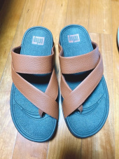 핏플랍(FITFLOP) 맨즈 슬링 위브 토포스트 슬라이드 레더 블랙 후기