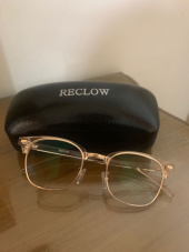 리끌로우(RECLOW) RC E386 CRYSTAL PINK 청광렌즈 VER 안경 후기